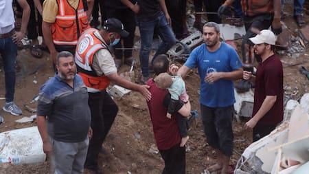 Bombardeo de Israel en la Franja de Gaza. Foto: REUTERS.