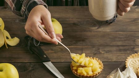 Postre de manzana. Foto Freepik