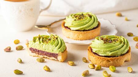 Alimentos con pistachos.