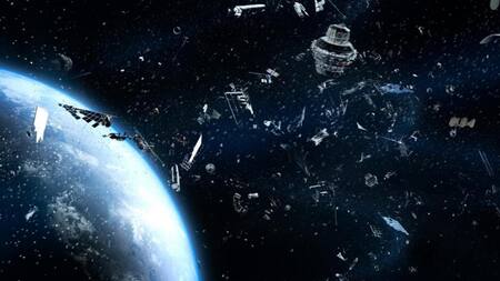 Basura espacial, Tierra, espacio, galaxia. Foto: X