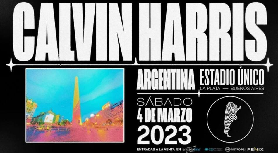 Calvin Harris en Argentina. Foto: NA.