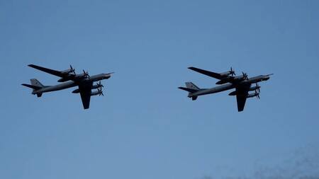 Aviones bombarderos TU-95MS. Foto: Reuters.