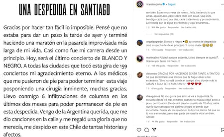 La despedida de Ricardo Arjona. Foto: Instagram.