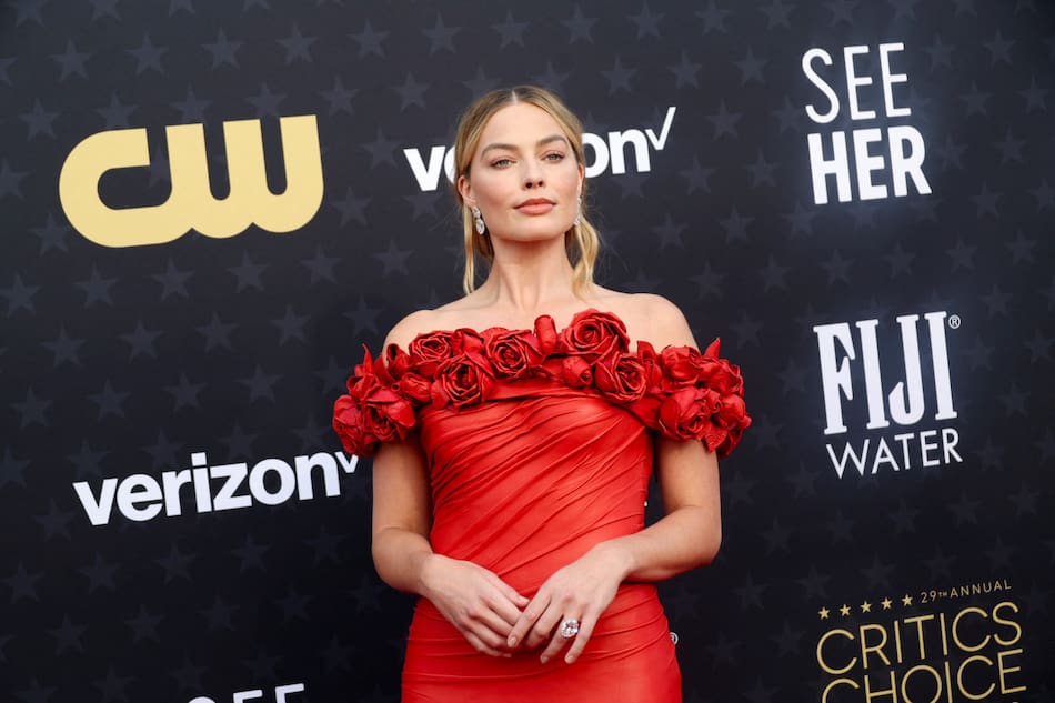 Margot Robbie en los Critics Choice Awards. Foto: Reuters.
