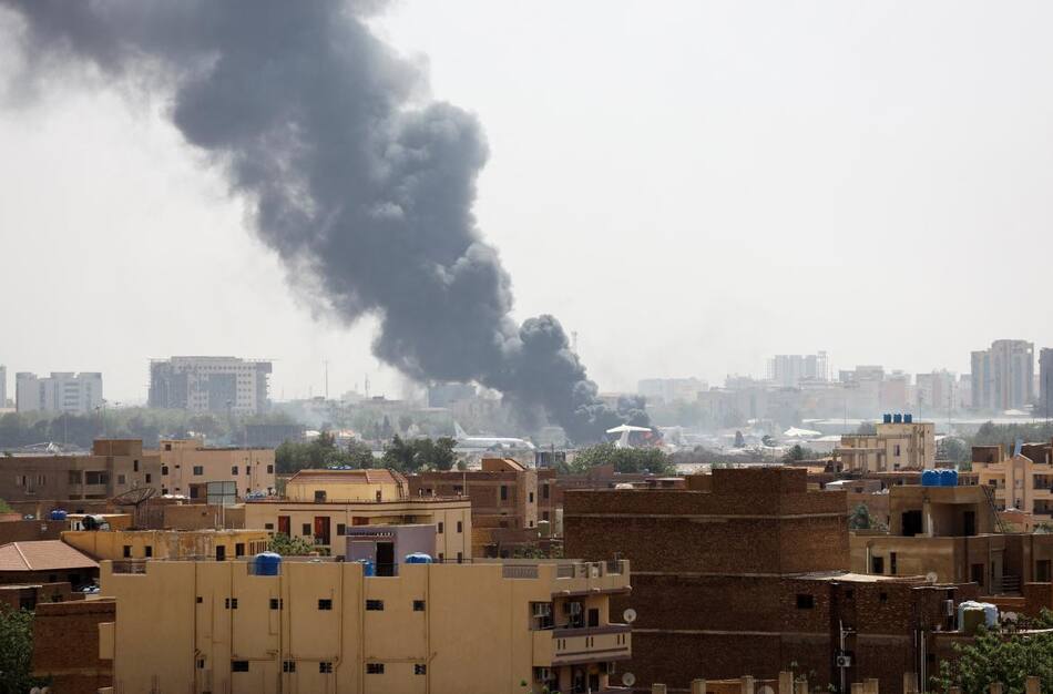 Jartum, la capital de Sudán, destruida por el conlicto. Foto: Reuters.