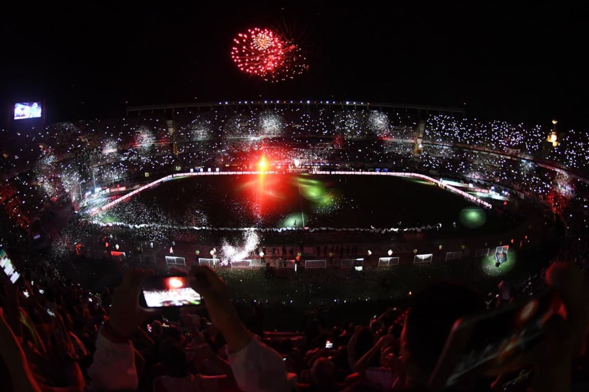 Fiesta en el Monumental, aniversario de River campeón