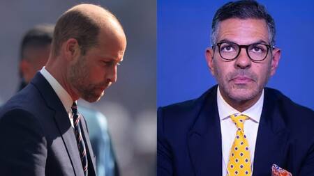 El príncipe William y su amigo Sunjay Kapur. Foto: Reuters / Redes sociales.