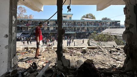 Israel atacó una escuela de la UNRWA. Foto: EFE