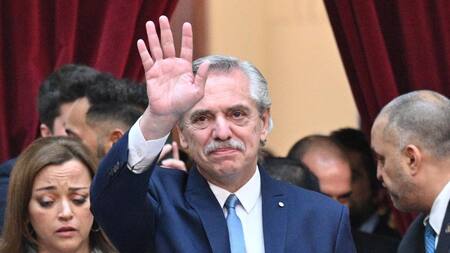 Alberto Fernández en Asamblea Legislativa. Foto: Télam.