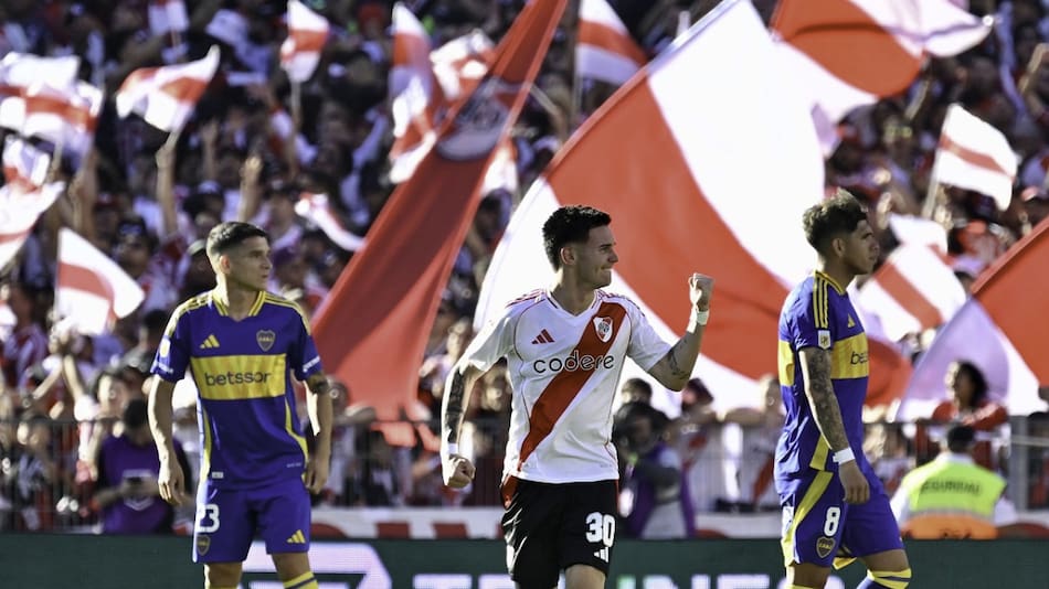 Franco Mastantuono en River Plate. Foto: NA (Juan Foglia)