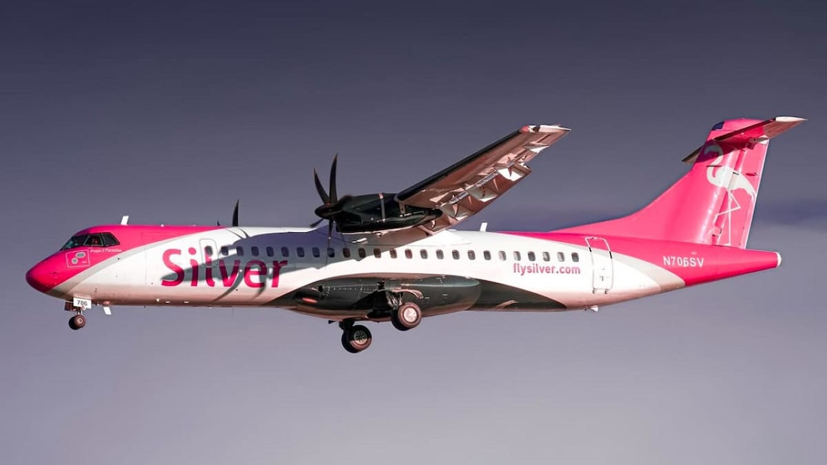 Avión de la aerolínea Silver Airways. Foto: X @silver_airways