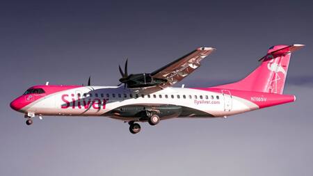 Avión de la aerolínea Silver Airways. Foto: X @silver_airways