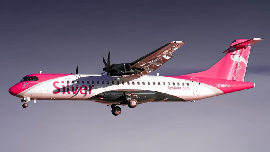 Avión de la aerolínea Silver Airways. Foto: X @silver_airways