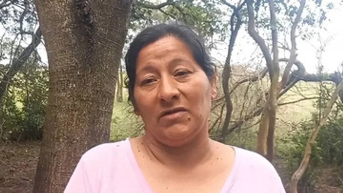 Laudelina, la tía de Loan. Foto: NA.