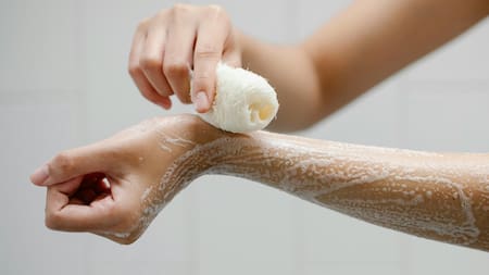 Esponja, baño, ducha, aseo, piel. Fuente: Pexels