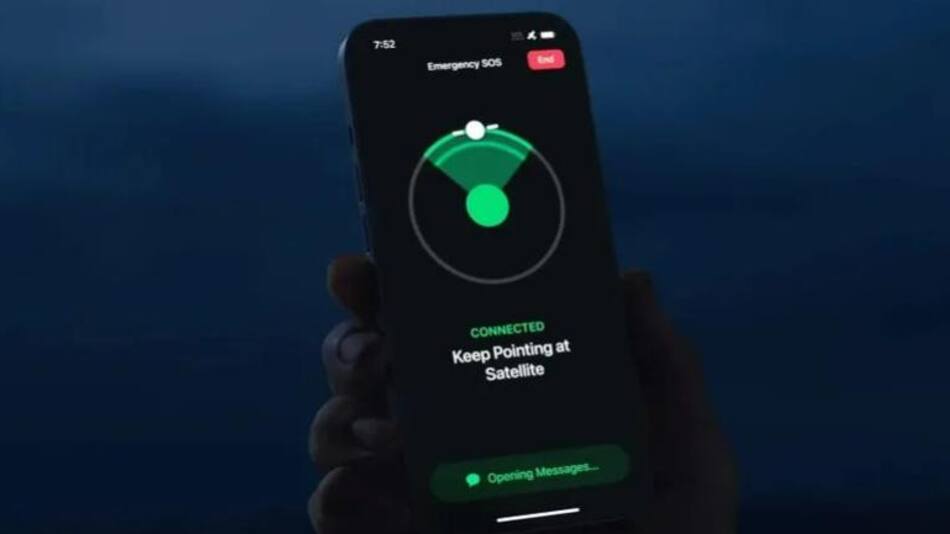Conexión satelital de emergencia en iOS 16. Foto: 9to5mac.