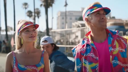 Margot Robbie y Ryan Gosling en Barbie. Foto: Captura de pantalla del Trailer