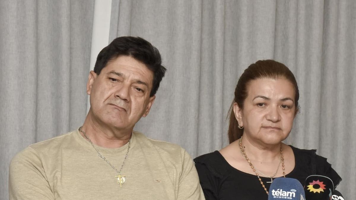 Conferencia de prensa de los padres de Fernando Báez Sosa. Foto: NA