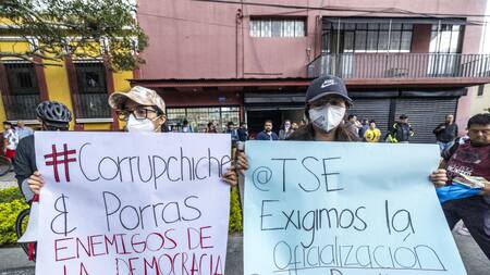 Marcha en Guatemala. Foto: EFE