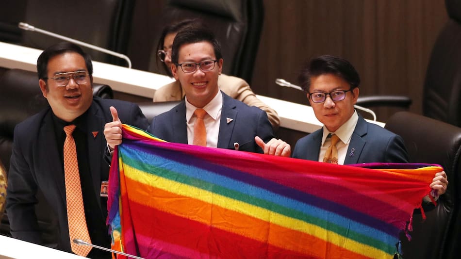 Parlamento de Tailandia aprobó el matrimonio igualitario. Foto: EFE.