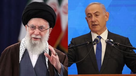 Alí Jamenei y Benjamin Netanyahu. Fotos: Reuters.