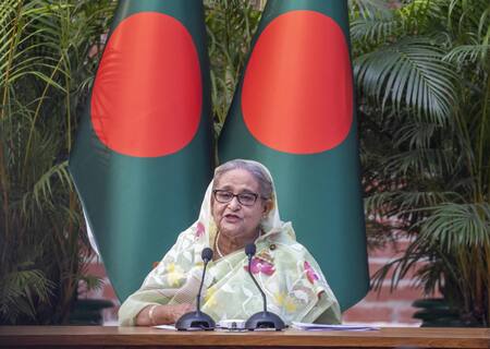 La exprimera ministra de Bangladesh, Sheikh Hasina. Foto: EFE.