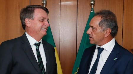 Daniel Scioli y Jair Bolsonaro, AGENCIA NA