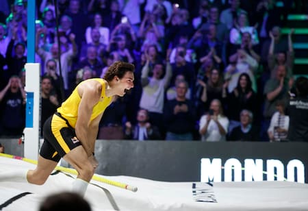 Nuevo récord mundial de Armand Duplantis en salto con garrocha.