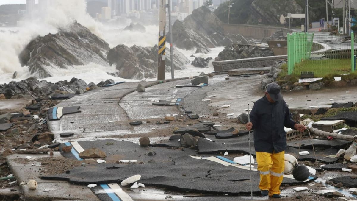 Tifón Hinnamnor en Corea del Sur, REUTERS