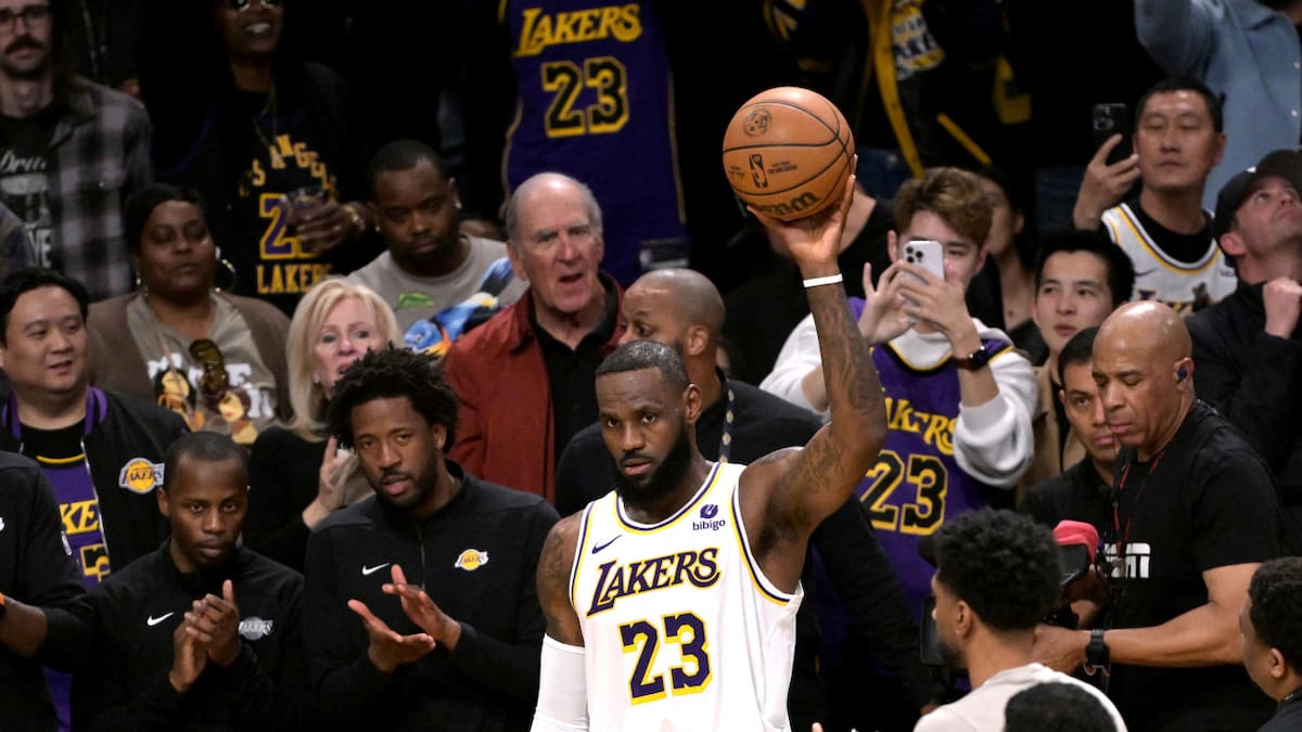 LeBron James consiguió una marca histórica en la NBA. Foto: Reuters.