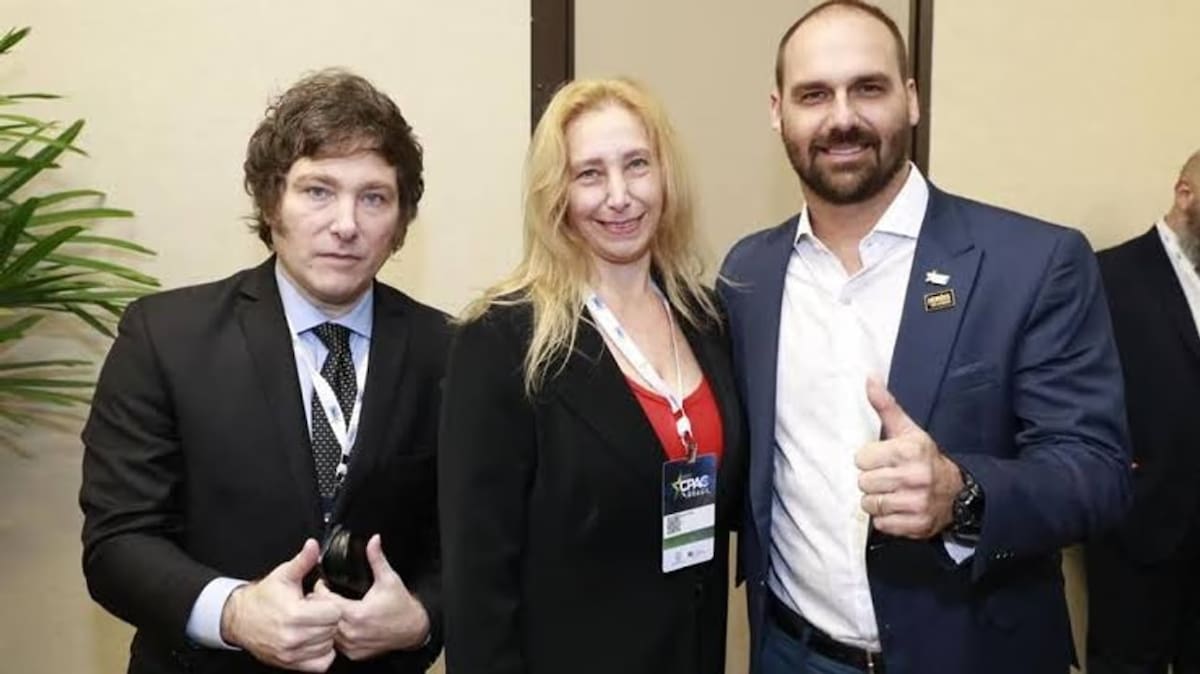 Javier Milei Eduardo Bolsonaro
