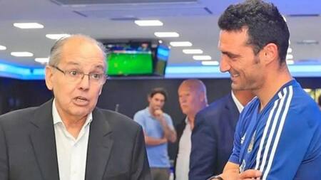 Alejandro Sabella y Lionel Scaloni. Foto: LV12