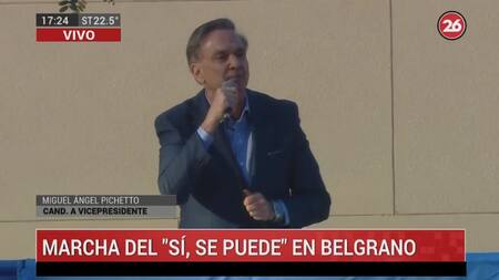 Pichetto en el "Sí, se puede", elecciones Belgrano