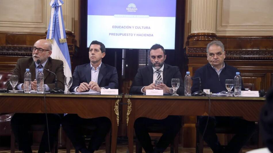 Reunión de comisión en el Senado por el presupuesto universitario. Foto: NA.