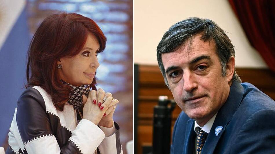 Cristina Kirchner y Esteban Bullrich, NA