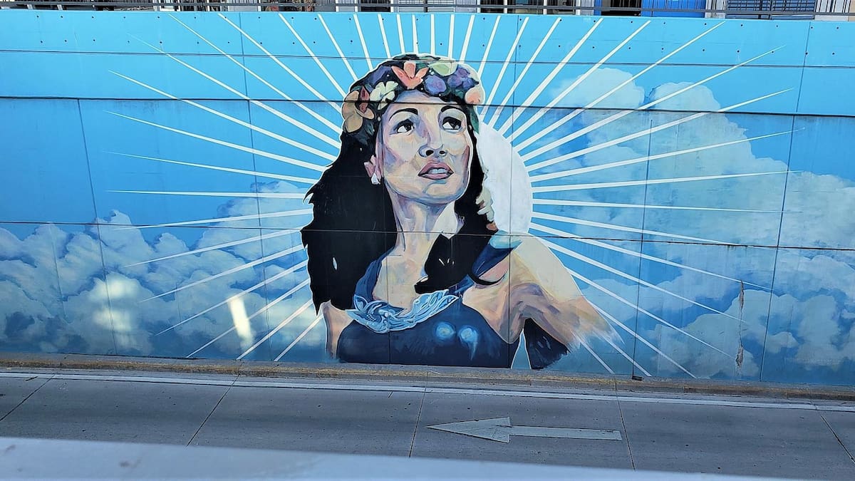 Gilda tiene un mural en Villa Urquiza