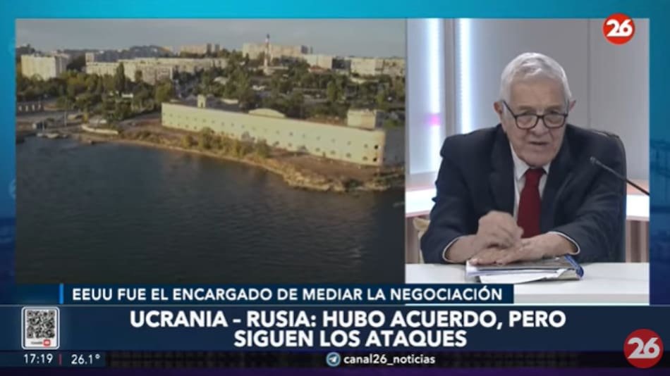 Jorge Castro sobre la importancia del Mar Negro en las negociaciones de paz en Ucrania. Foto: Captura de video.