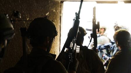 Soldados israelíes en la Franja de Gaza; guerra Israel-Hamás: Foto: X @idfonline