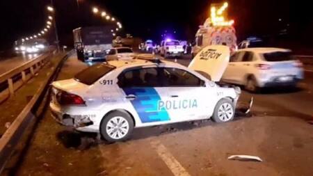 Persecución y violento choque en la Panamericana, NA