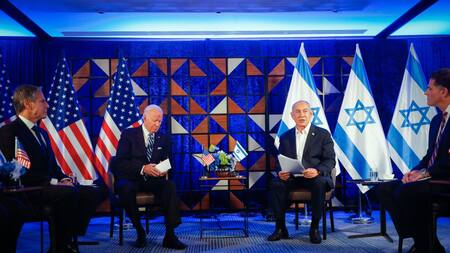 Biden y Netanyahu. Foto: EFE.