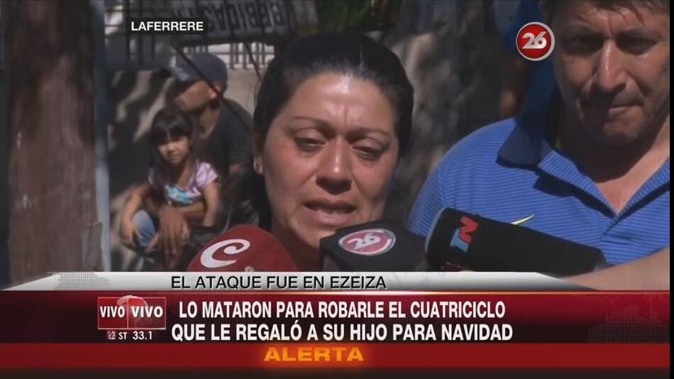 Familiares de hombre asesinado - Ezeiza