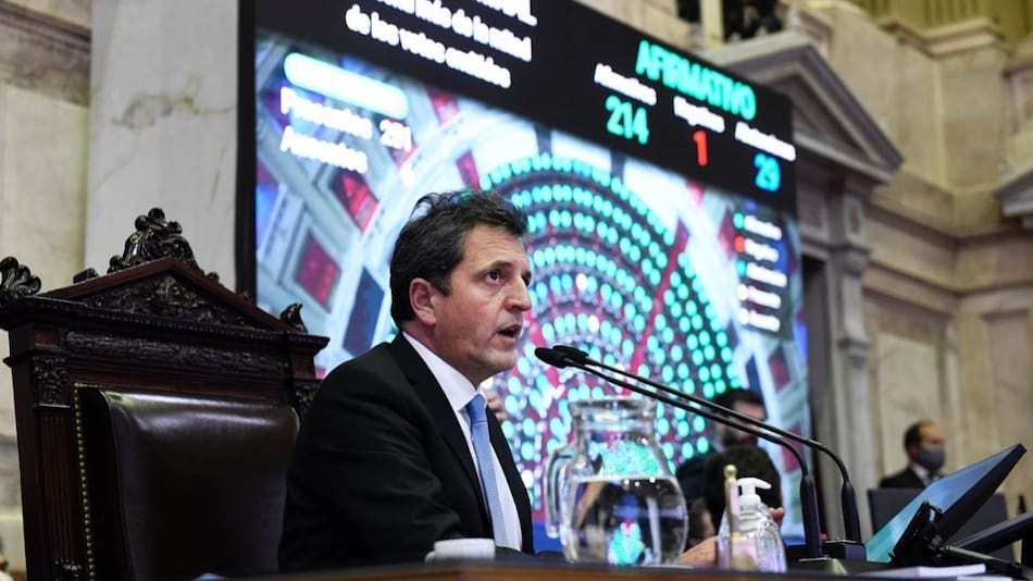 Sergio Massa en la Cámara de Diputados