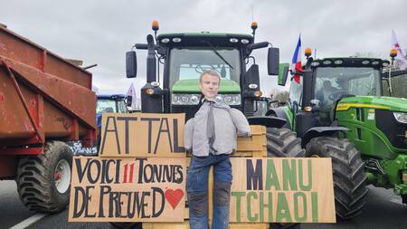 Protestas en Francia contra el Gobierno. Foto: EFE