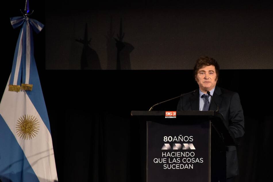 Javier Milei, presidente argentino. Foto: EFE