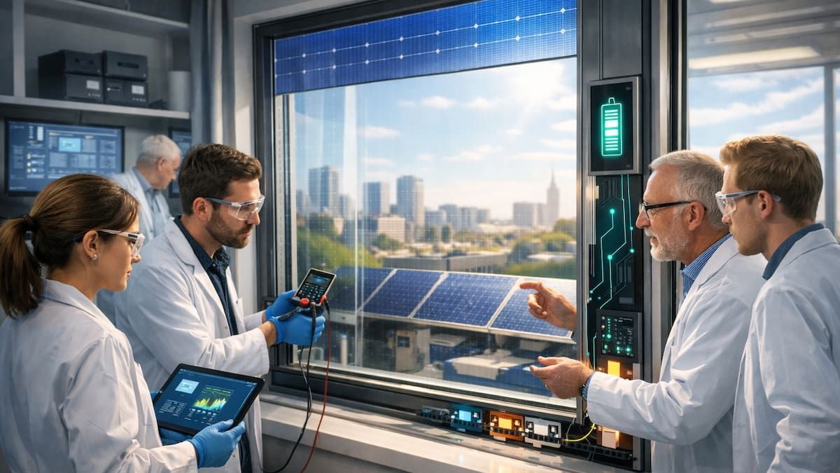 Ciencia ficción hecha realidad: científicos europeos desarrollan una ventana inteligente que almacena energía solar