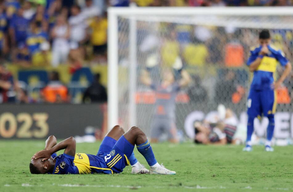Dura derrta de Boca en la final de Copa Libertadores. Foto: NA.