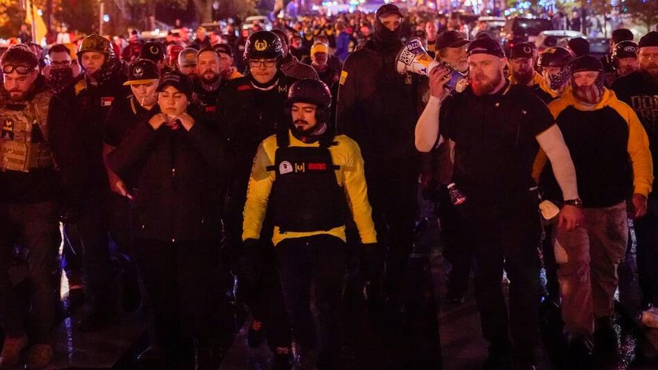 Marcha y protesta en Estados Unidos, Proud Boys, supremacistas blancos, REUTERS