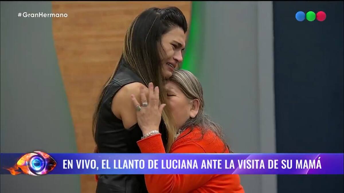 El reencuentro entre Luciana de Gran Hermano y su madre. Foto: Captura.