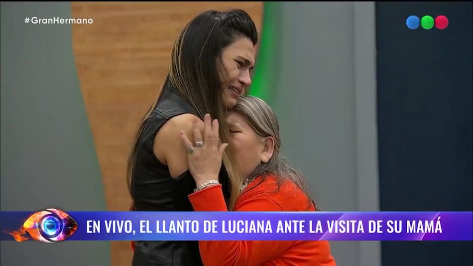 El reencuentro entre Luciana de Gran Hermano y su madre. Foto: Captura.
