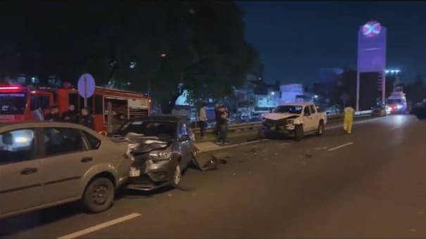 Accidente fatal en General Paz: un hombre murió y una mujer resultó herida en un choque en cadena